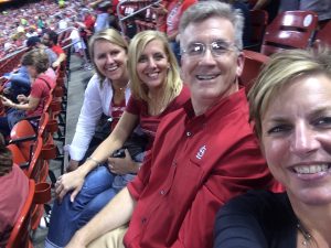 First Cardinals game with some of the PGAV team.